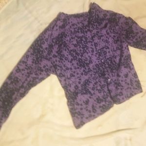👚 George Dark Purple Floral Blouse